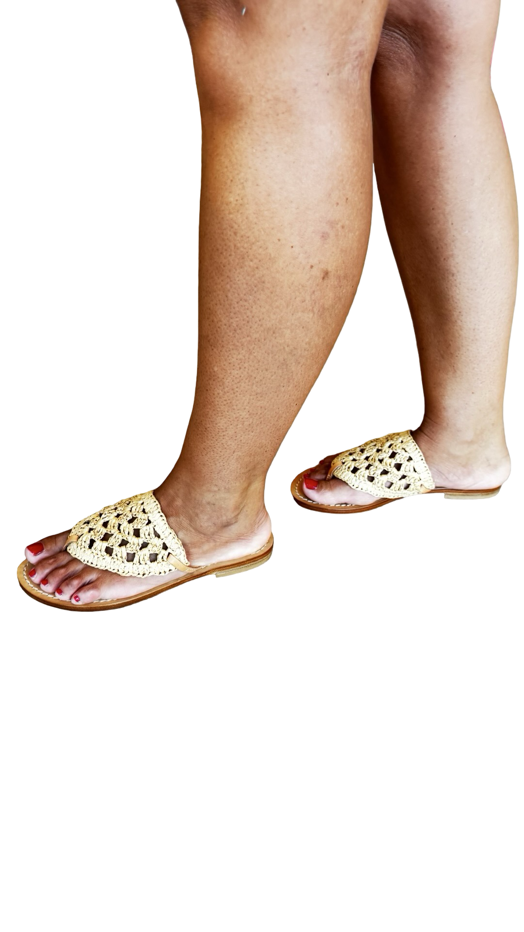 Ciabatta Raffia Grano Flipper