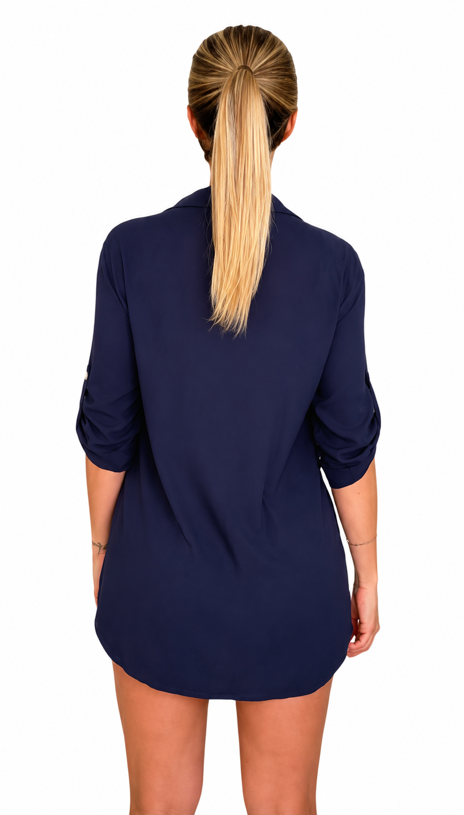 Camicia in Lino Navy Blu