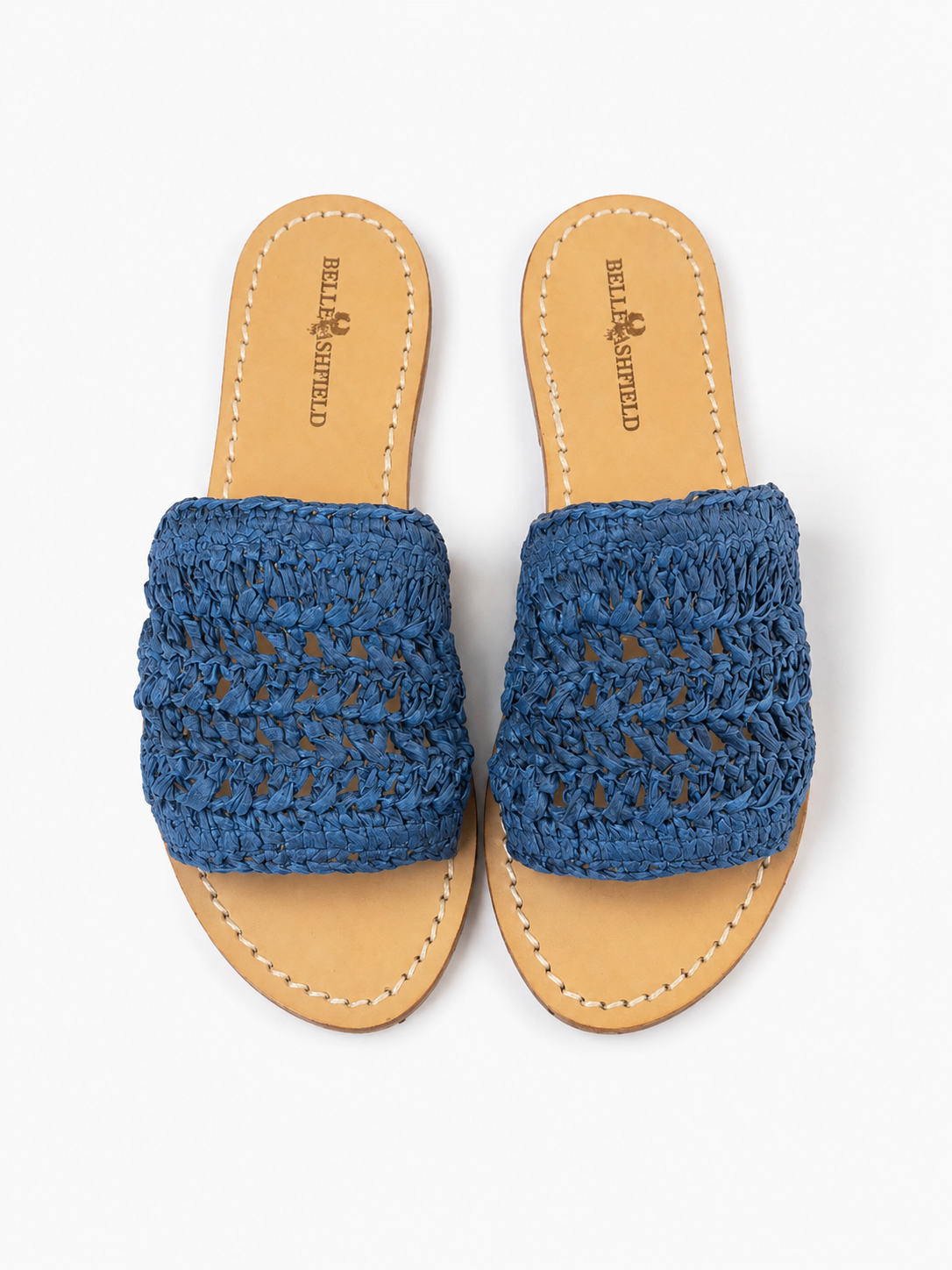 Ciabatta Raffia Jeans Tritone